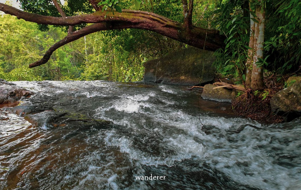 When you climb from the side of the waterfall, you can reach top of the fall and few pools
