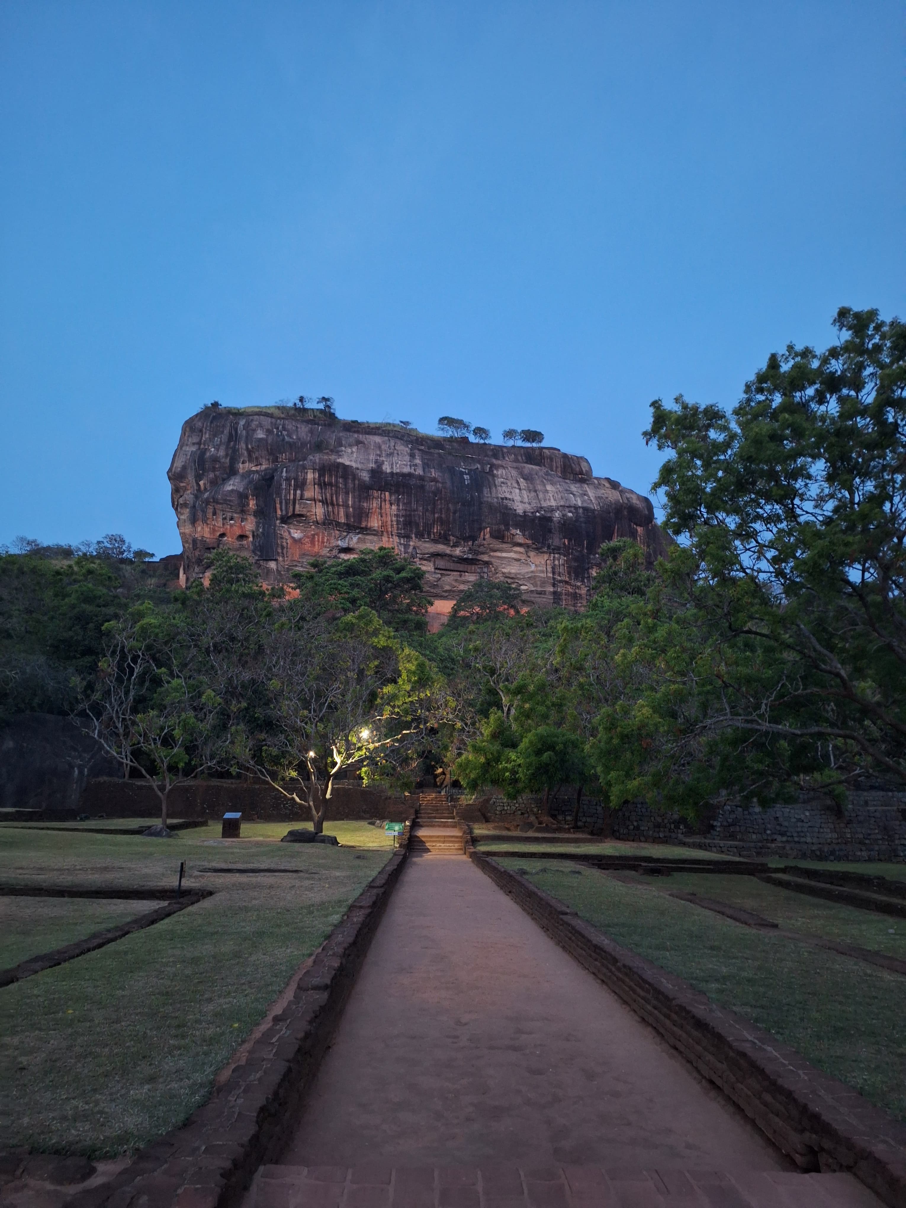 Approaching Sigiriya at Dawn
