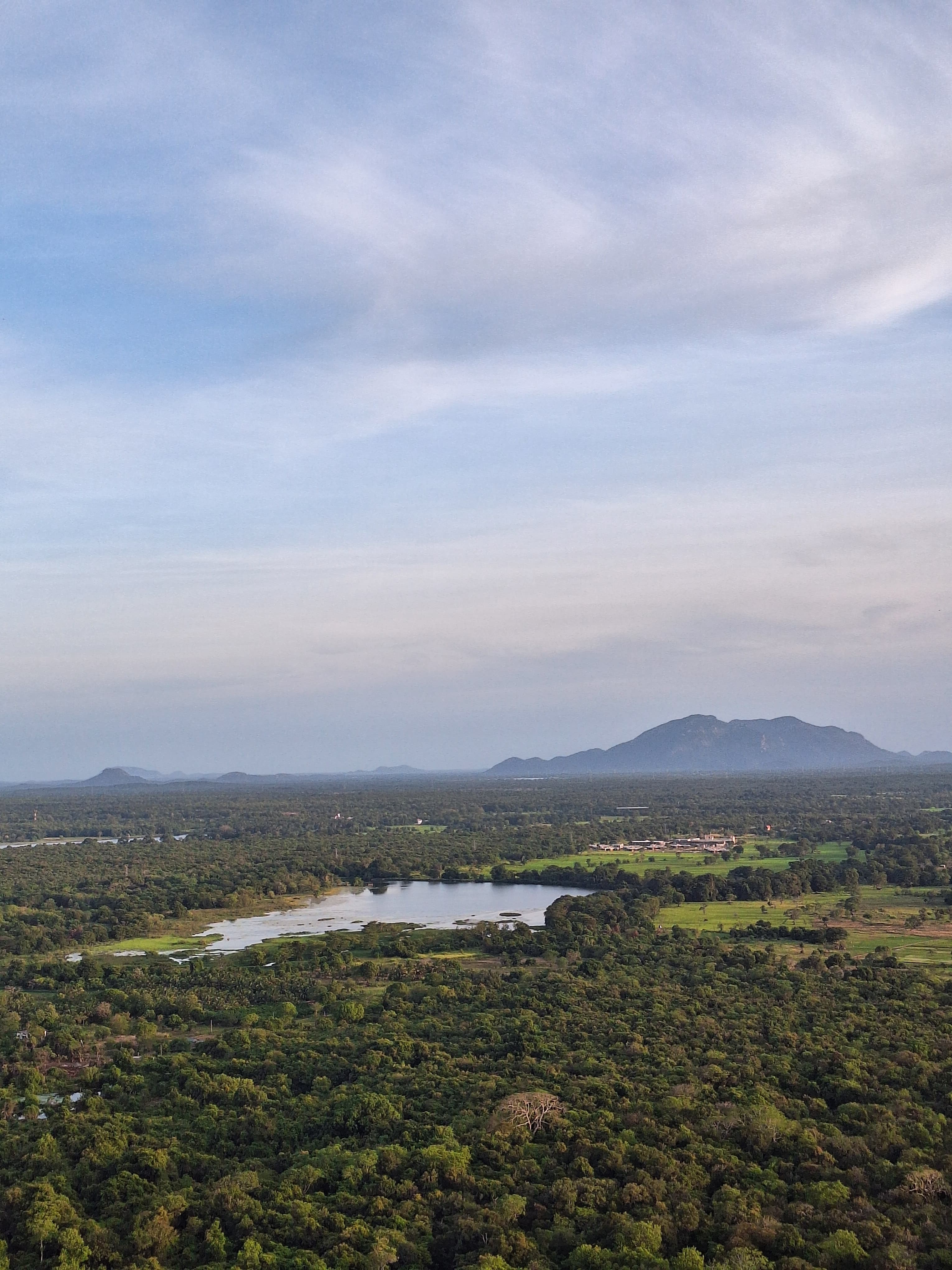 The Misty Lowland Lakes and Mountains
